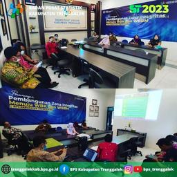 Zoom Meeting dalam rangka Rapat Evaluasi Pendataan