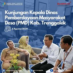 Kunjungan dari Kepala Dinas Pemberdayaan Masyarakat Desa (PMD) Kabupaten Trenggalek