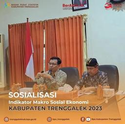 Socialization of Macro Socio-Economic Indicators for Trenggalek Regency in 2023