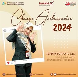 Change Ambassador of BPS Trenggalek Regency in 2024