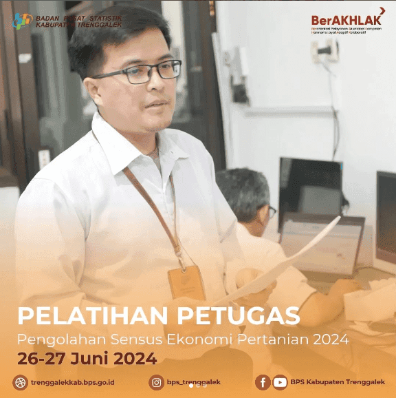 Pelatihan Petugas Pengolahan Survei Ekonomi Pertanian 2024